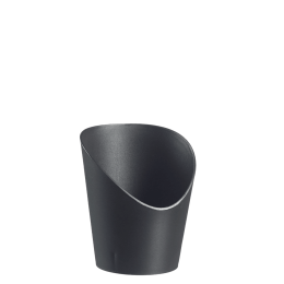 Vaschetta per patatine fritte LOOP in PP nero H90 Ø74 mm