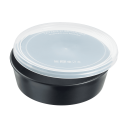 Saladier LOOP avec couvercle PP noir 1000 ml