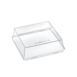 Couvercle PP pour assiette Quartz PP 130x130 mm