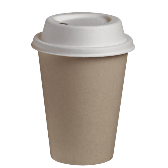 Coperchio per bicchiere in polpa di canna 280 ml