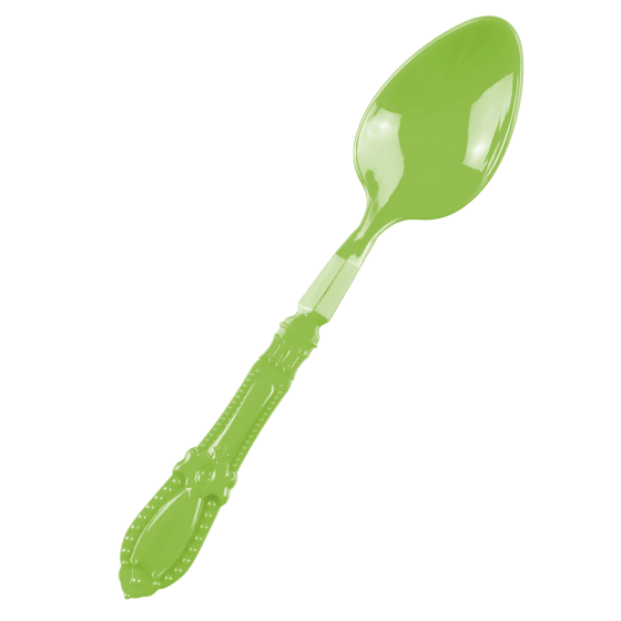 Mini cucchiaio Baroque verde PS - 12 pacchi da 25