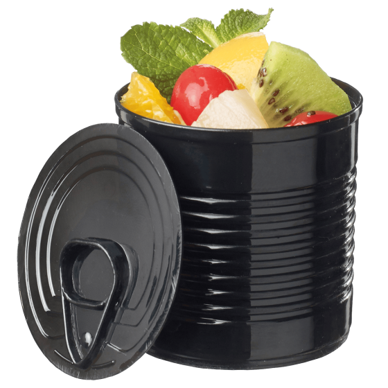 Verrine Conserve PP noir 110 ml