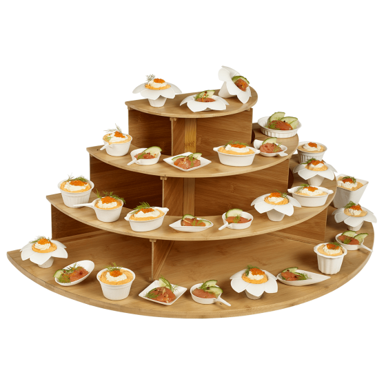 Présentoir en bambou pour verrines