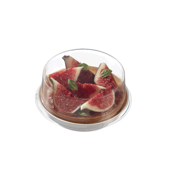 Assiette ronde Ninfea pulpe de canne Ø100 mm