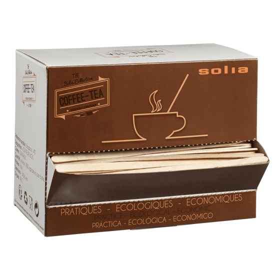 Bar spoon in legno in scatola dispenser da 140 mm