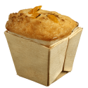 Vaschetta quadrata alta con carta da forno da 65 ml